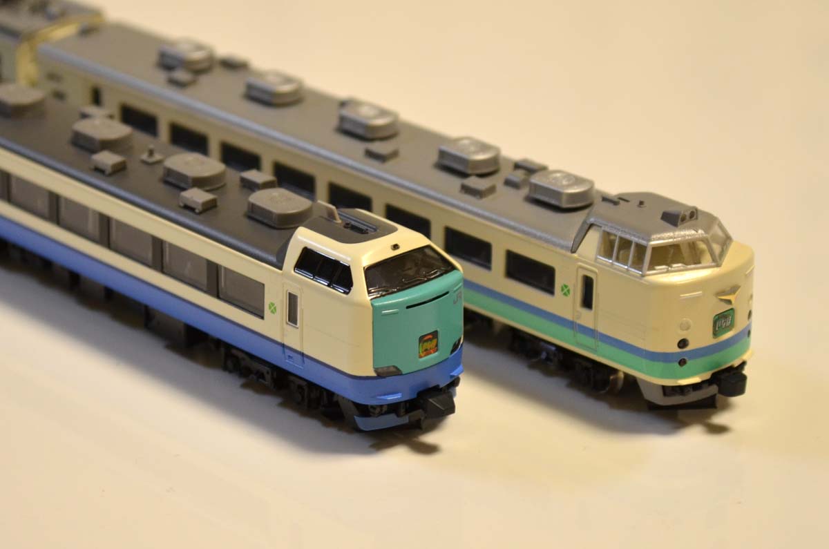 登場! ほぼ未使用品 485系特急電車（上沼垂色・白鳥）基本セットB